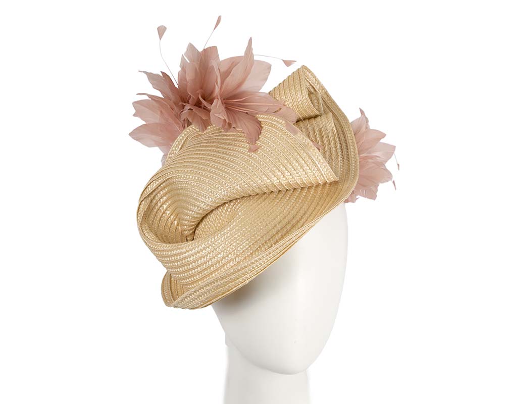 Bespoke straw fascinator by BELIEVERA-0
